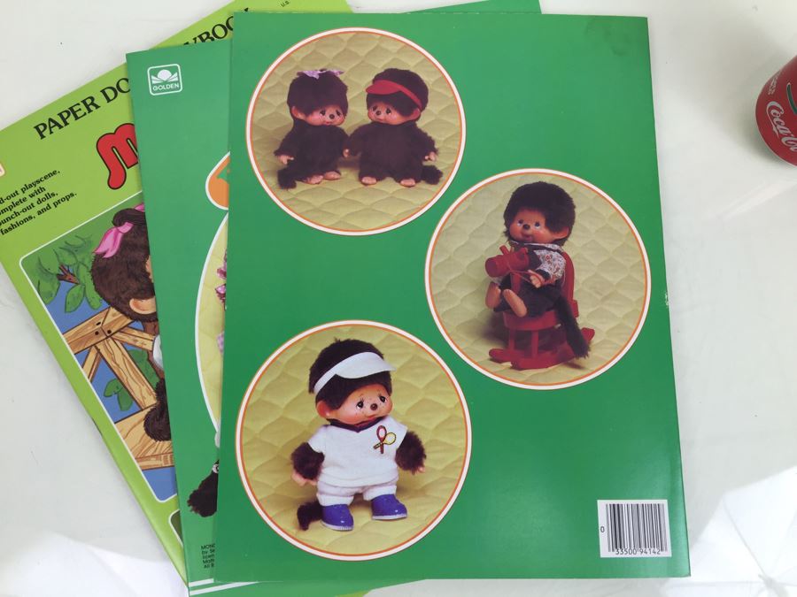 (3) Monchhichi Paper Doll Books New Old Stock Vintage 1982 1983 [Photo 9]