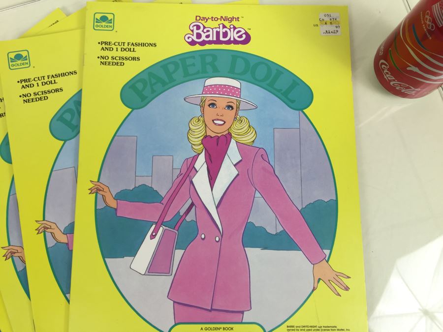 (5) Day-To-Night Barbie Paper Doll Books New Old Stock Mattel Vintage 1985 [Photo 5]