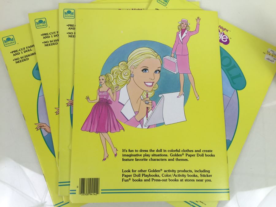 (5) Day-To-Night Barbie Paper Doll Books New Old Stock Mattel Vintage 1985 [Photo 8]