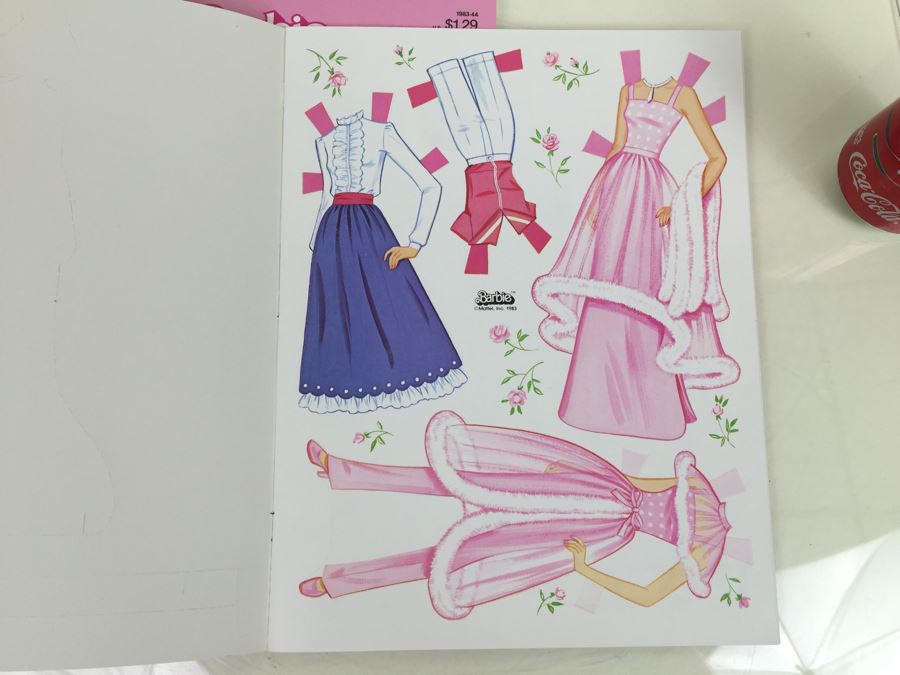 (2) Pink & Pretty Barbie Paper Doll Books Mattel New Old Stock Vintage 1983 [Photo 9]
