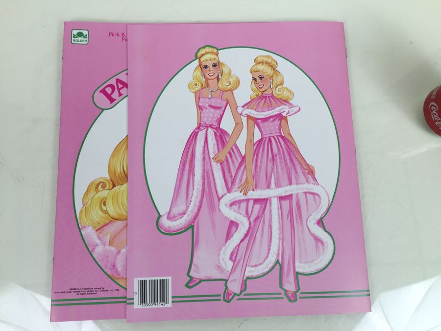 (2) Pink & Pretty Barbie Paper Doll Books Mattel New Old Stock Vintage 1983 [Photo 8]