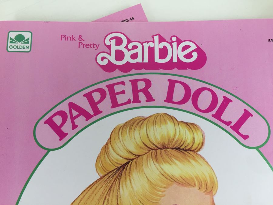 (2) Pink & Pretty Barbie Paper Doll Books Mattel New Old Stock Vintage 1983 [Photo 4]