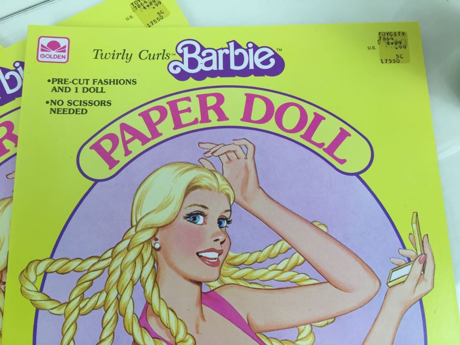 (3) Twirly Curls Barbie Paper Doll Books Mattel New Old Stock Vintage 1983 [Photo 4]