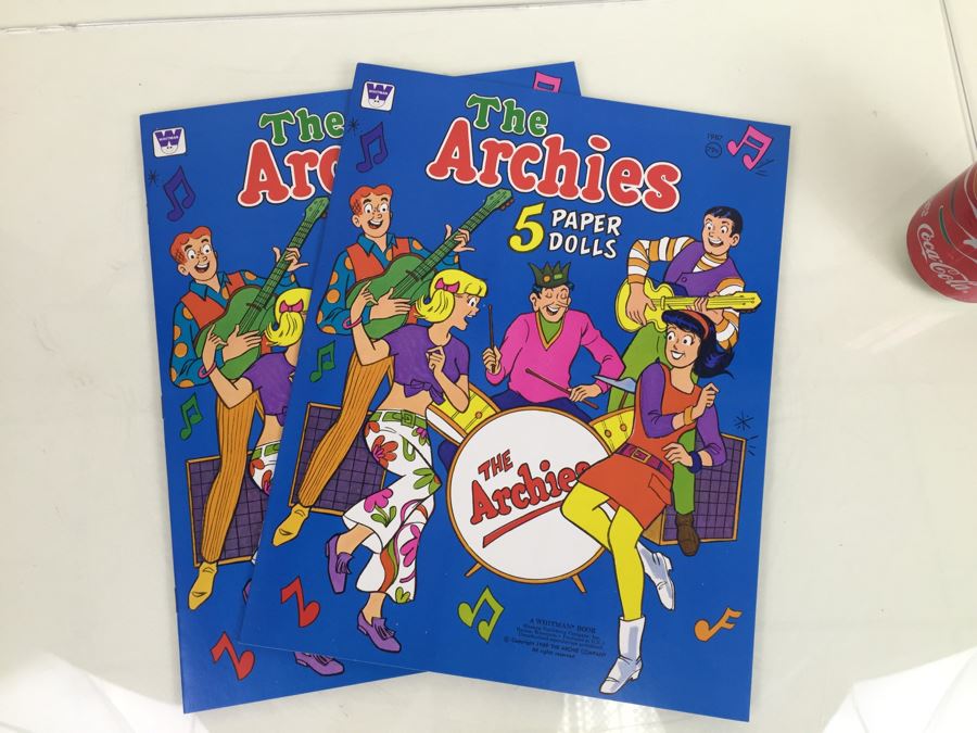 (2) The Archies Paper Doll Books Whitman New Old Stock Vintage 1987 [Photo 1]