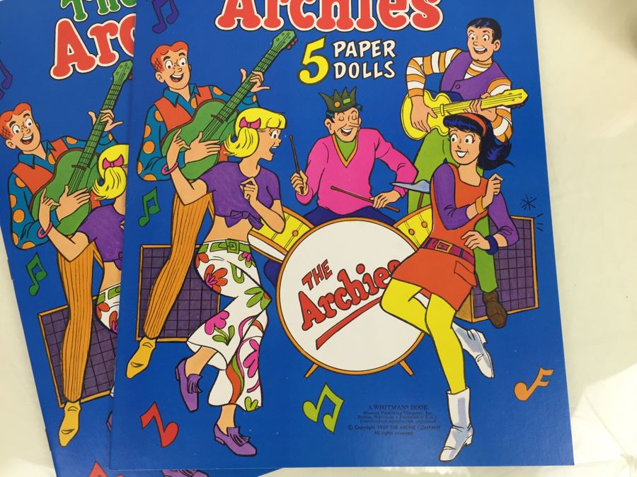 (2) The Archies Paper Doll Books Whitman New Old Stock Vintage 1987 [Photo 5]