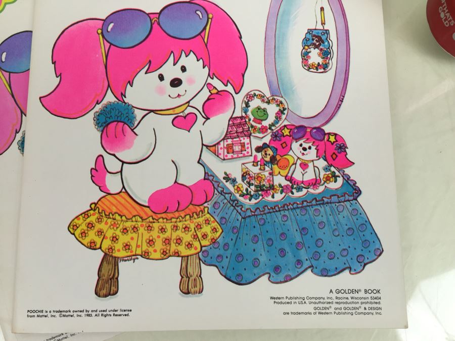 (2) Poochie Press-Out Pretties Mattel New Old Stock Vintage 1983 [Photo 6]