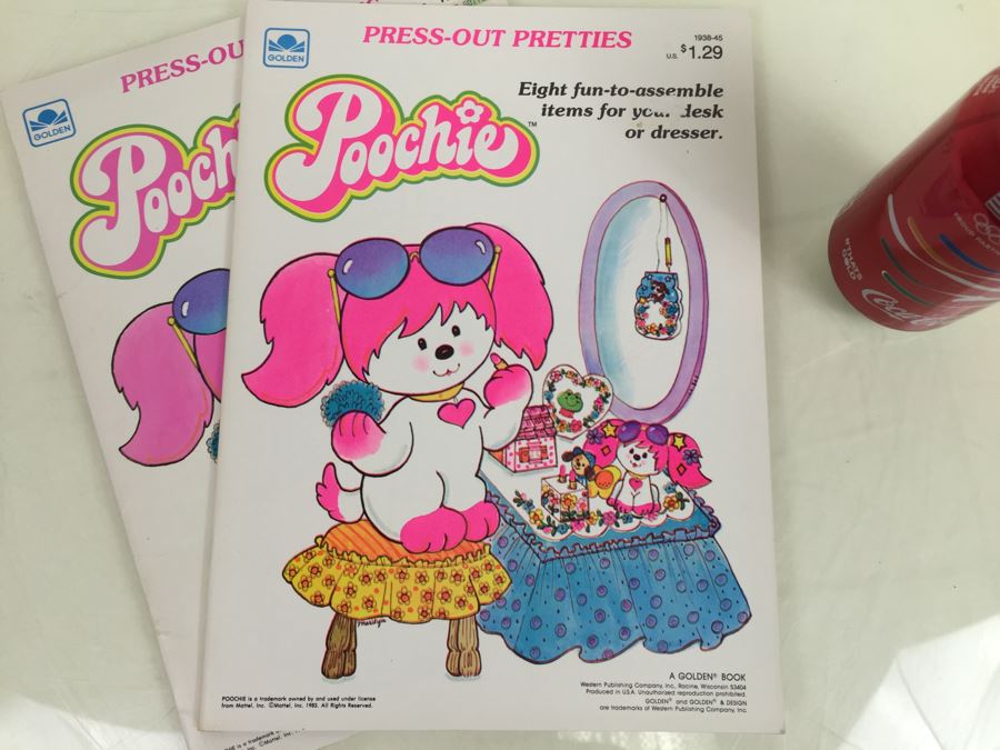 (2) Poochie Press-Out Pretties Mattel New Old Stock Vintage 1983 [Photo 4]
