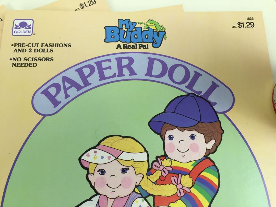 (6) My Buddy A Real Pal Paper Doll Books Hasbro New Old Stock Vintage 1986 [Photo 5]