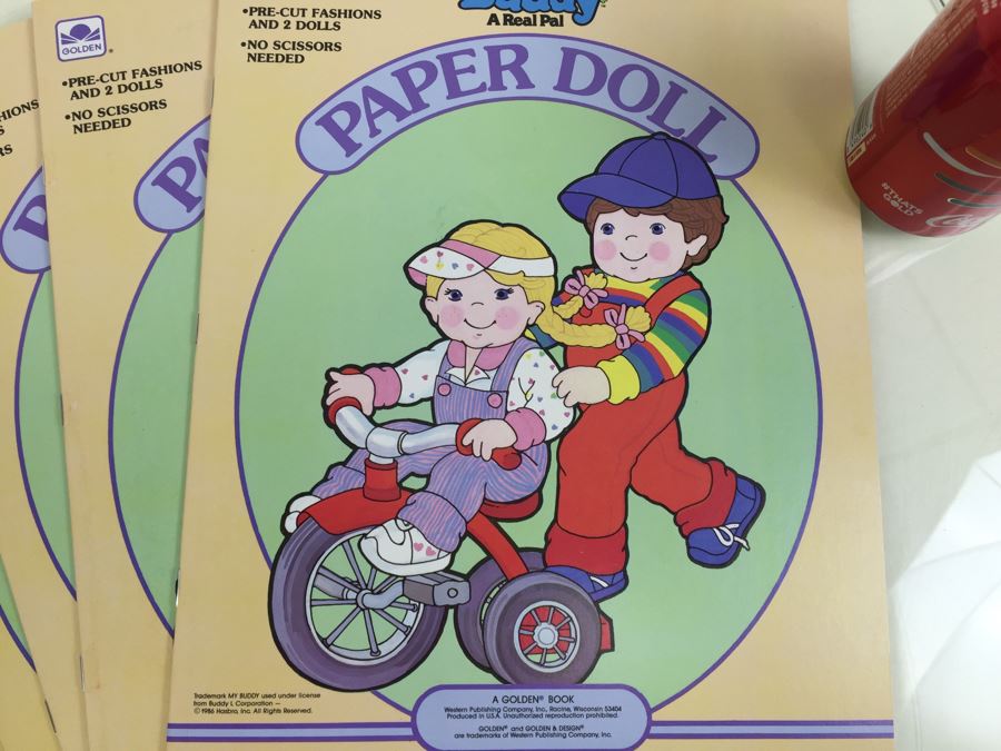 (6) My Buddy A Real Pal Paper Doll Books Hasbro New Old Stock Vintage 1986 [Photo 6]