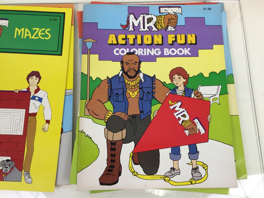 (4) Mr. T Coloring Books And Maze Books New Old Stock Vintage 1983 [Photo 20]