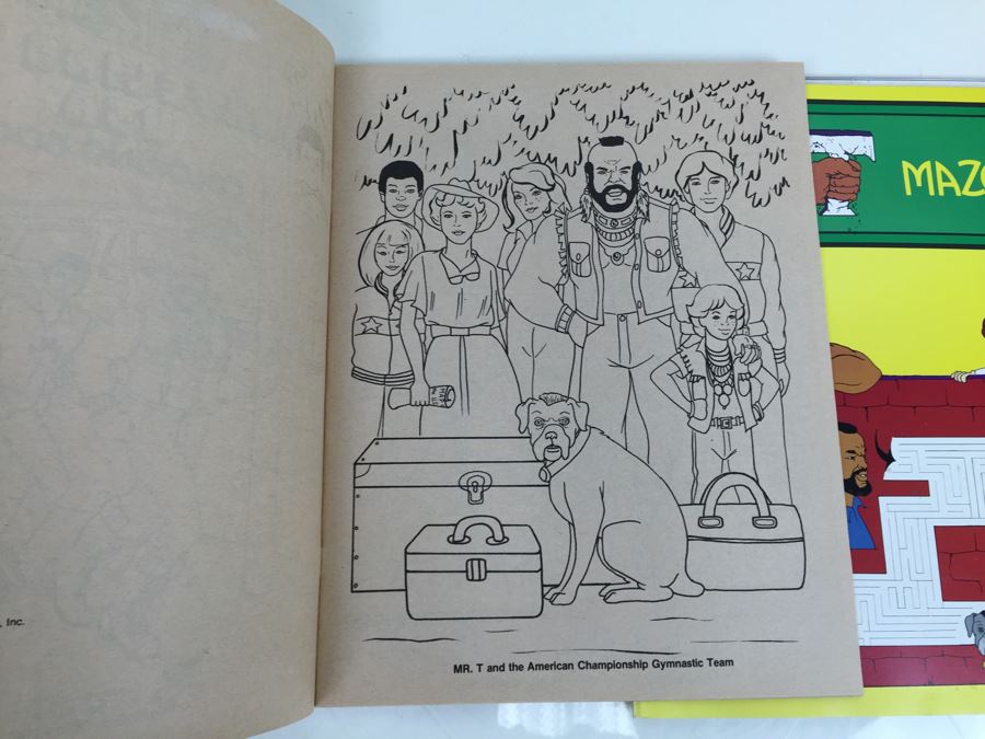 (4) Mr. T Coloring Books And Maze Books New Old Stock Vintage 1983 [Photo 9]