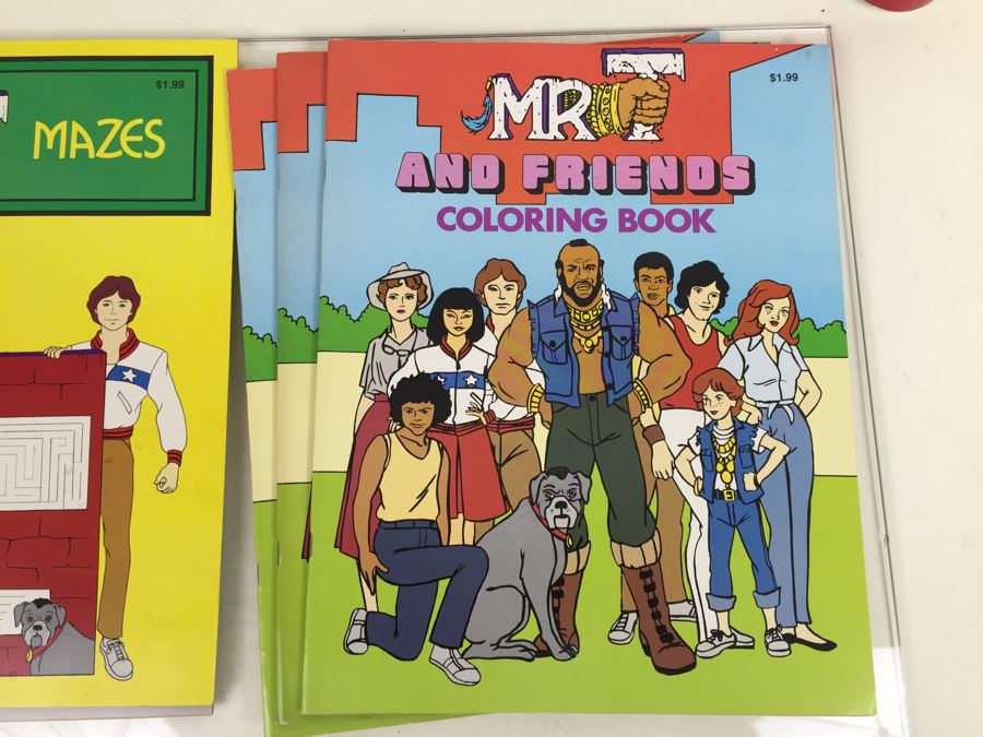 (4) Mr. T Coloring Books And Maze Books New Old Stock Vintage 1983 [Photo 14]