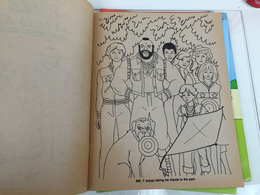 (4) Mr. T Coloring Books And Maze Books New Old Stock Vintage 1983 [Photo 22]