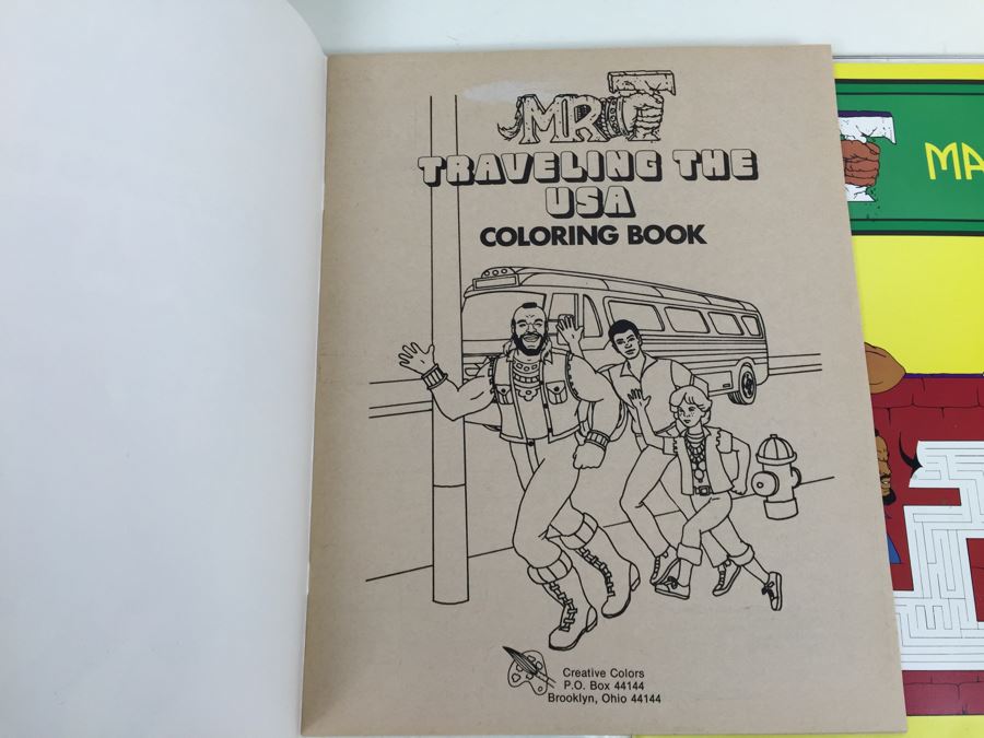 (4) Mr. T Coloring Books And Maze Books New Old Stock Vintage 1983 [Photo 7]