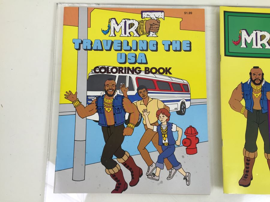 (4) Mr. T Coloring Books And Maze Books New Old Stock Vintage 1983 [Photo 4]