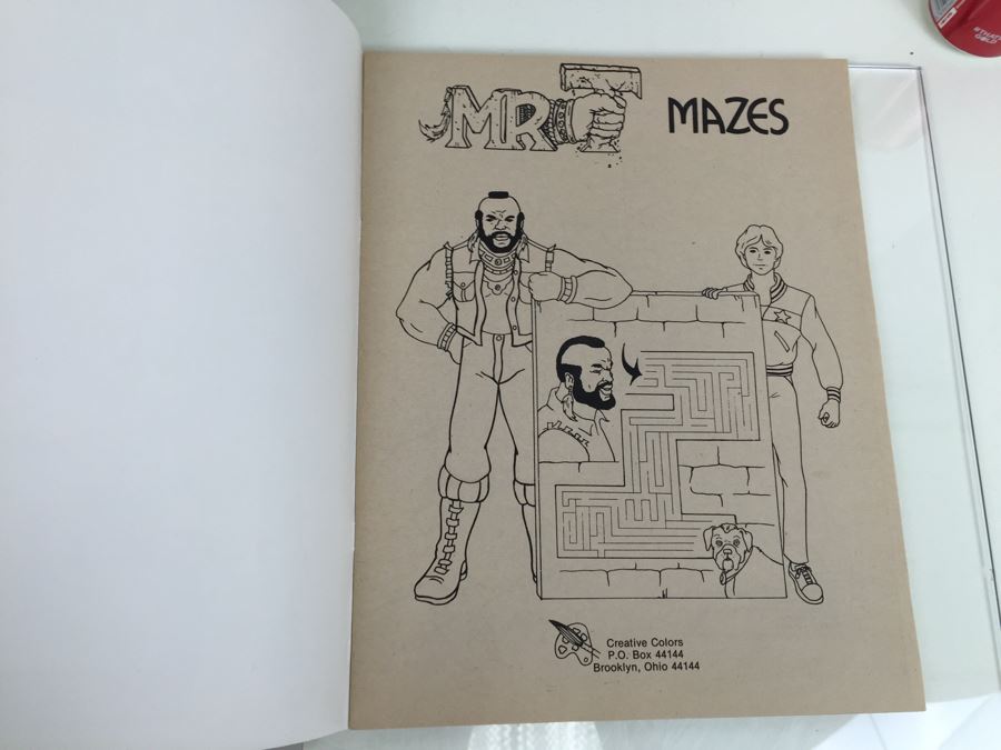 (4) Mr. T Coloring Books And Maze Books New Old Stock Vintage 1983 [Photo 12]