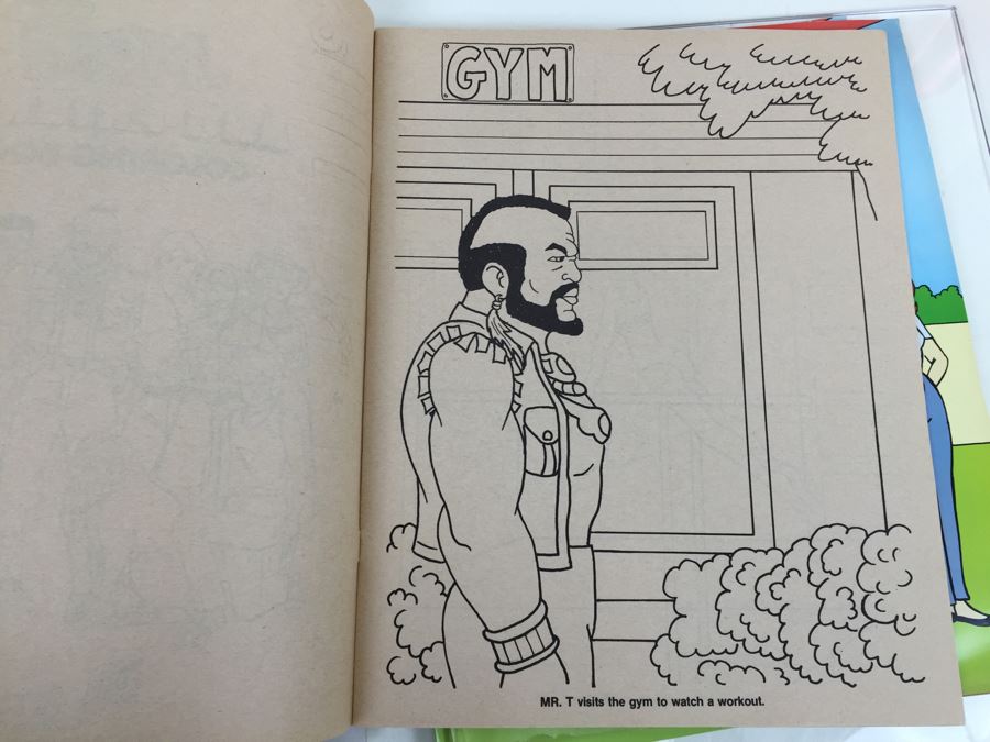 (4) Mr. T Coloring Books And Maze Books New Old Stock Vintage 1983 [Photo 19]