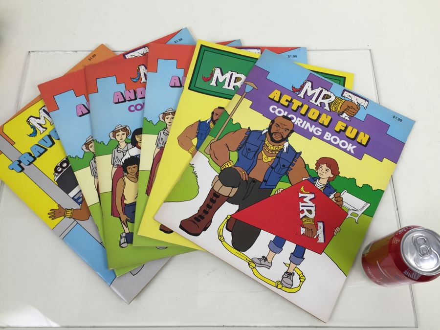 (4) Mr. T Coloring Books And Maze Books New Old Stock Vintage 1983 [Photo 1]