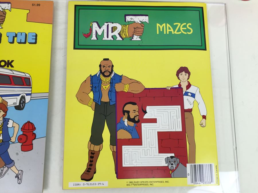 (4) Mr. T Coloring Books And Maze Books New Old Stock Vintage 1983 [Photo 11]