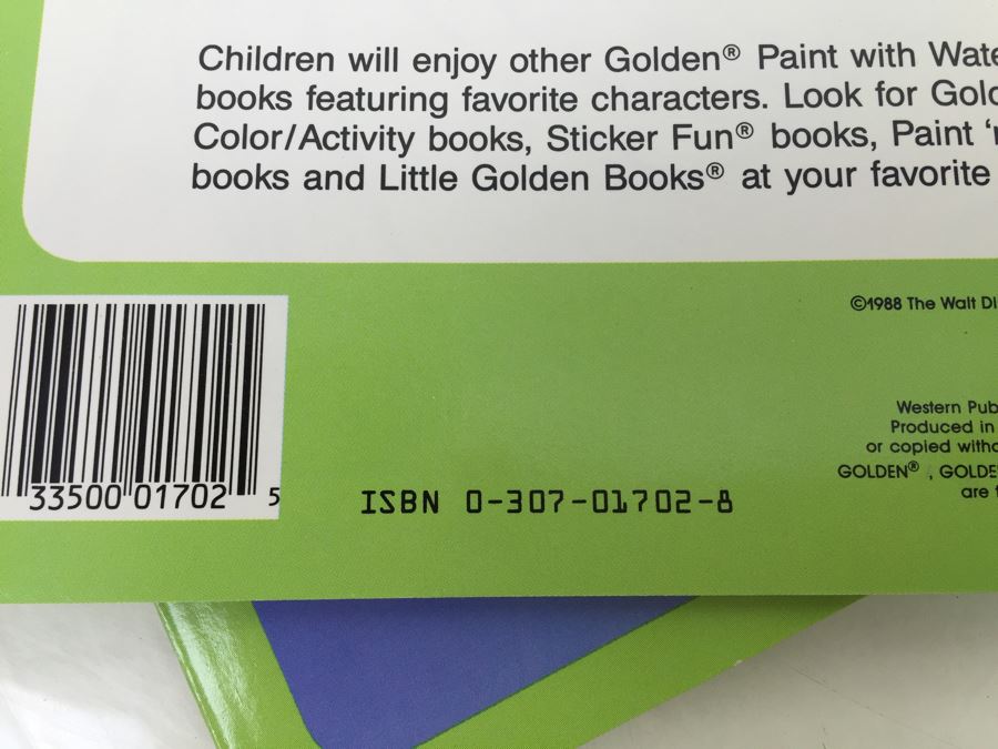 (2) Who Framed Roger Rabbit Paint With Water Books New Old Stock Walt Disney Vintage 1988 [Photo 8]