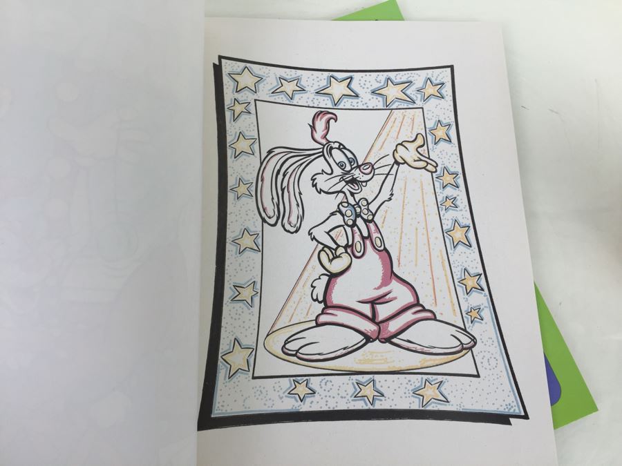 (2) Who Framed Roger Rabbit Paint With Water Books New Old Stock Walt Disney Vintage 1988 [Photo 3]