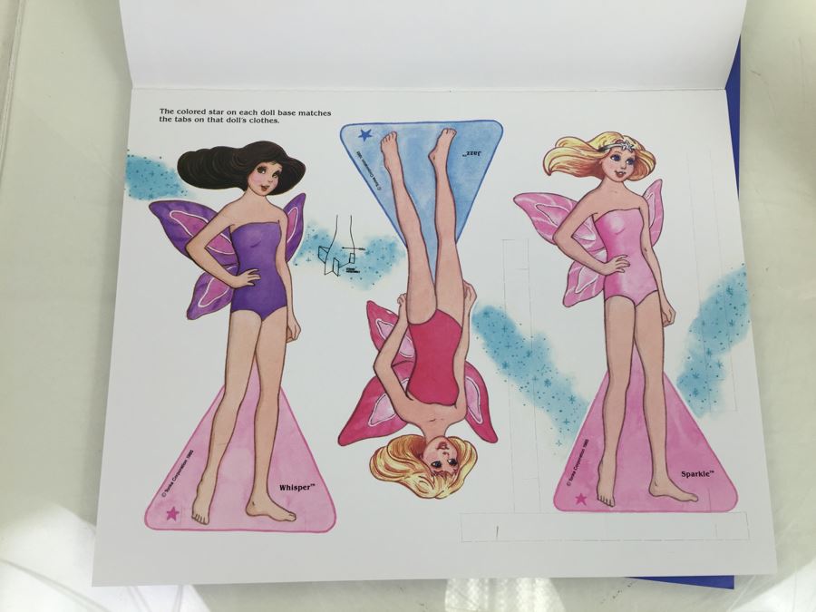 (2) Star Fairies Paper Doll Books Tonka New Old Stock Vintage 1985 [Photo 3]