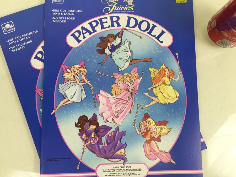 (2) Star Fairies Paper Doll Books Tonka New Old Stock Vintage 1985 [Photo 5]
