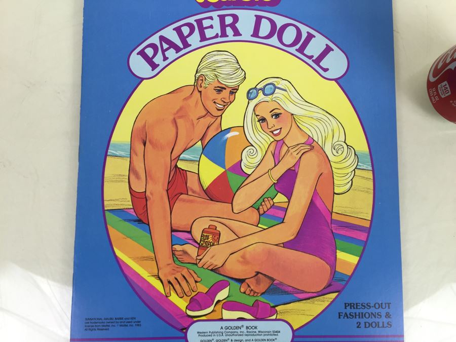 Sunsational Malibu Barbie Paper Doll Book Mattel New Old Stock Vintage 1983 [Photo 6]