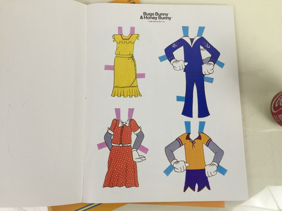 (3) Bugs Bunny & Honey Bunny Paper Doll Books Warner Bros. New Old Stock Vintage 1983 [Photo 9]