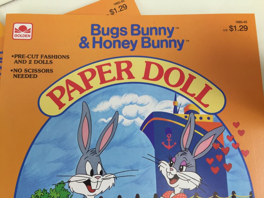 (3) Bugs Bunny & Honey Bunny Paper Doll Books Warner Bros. New Old Stock Vintage 1983 [Photo 5]