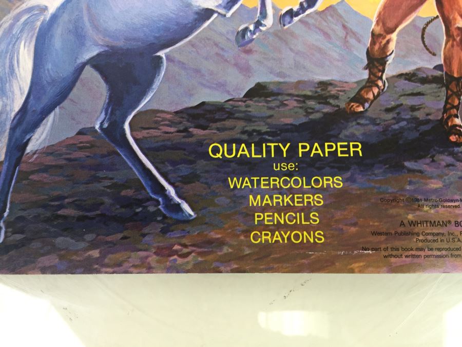 Clash Of The Titans 10 Posters To Paint Or Color Quality Paper Whitman Book New Old Stock Vintage 1981 Metro-Goldwyn-Mayer [Photo 6]