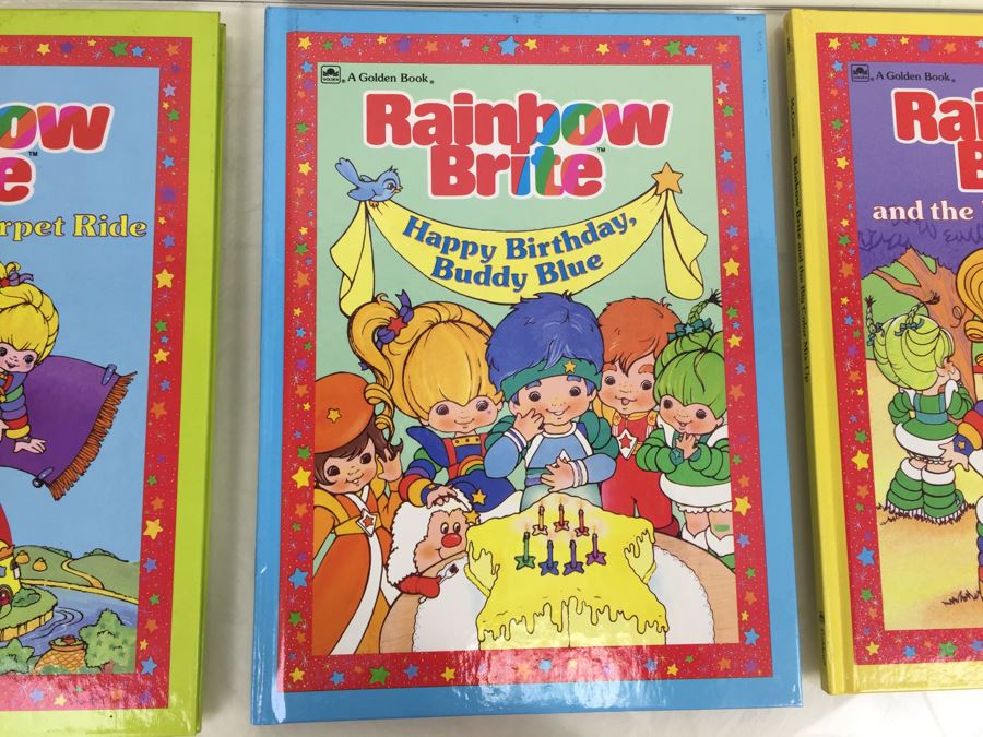 (6) Rainbow Brite Hardcover Books New Old Stock A Golden Book Vintage 1984 [Photo 5]