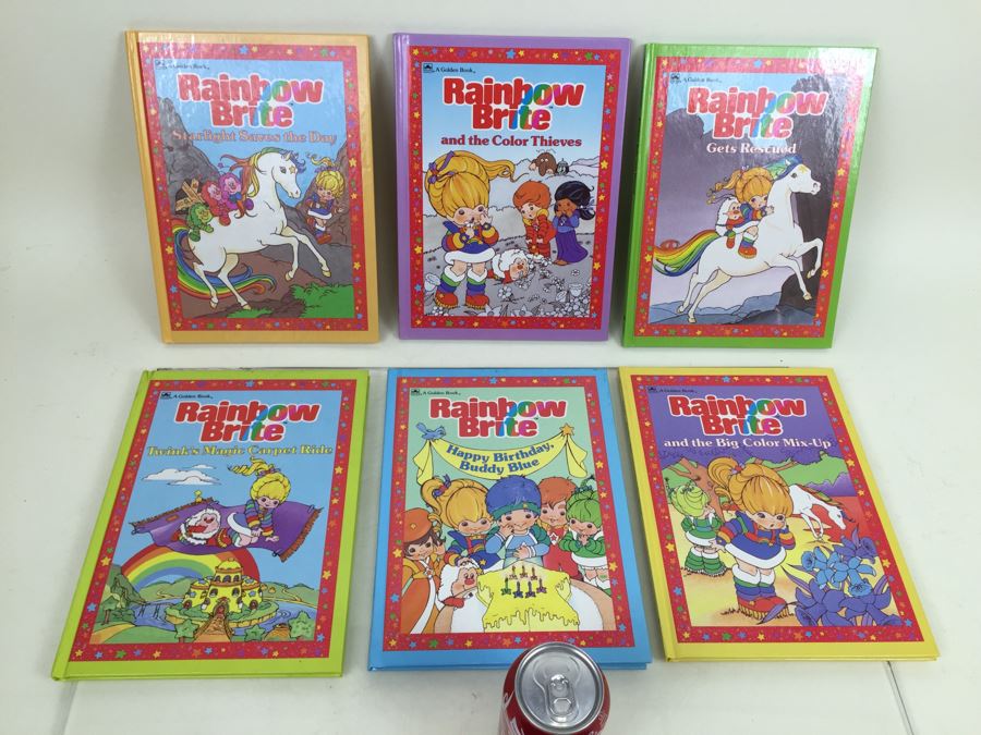(6) Rainbow Brite Hardcover Books New Old Stock A Golden Book Vintage 1984 [Photo 2]