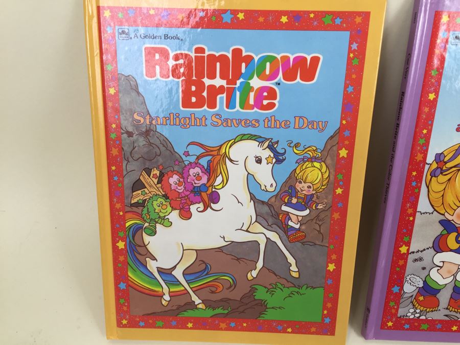 (6) Rainbow Brite Hardcover Books New Old Stock A Golden Book Vintage 1984 [Photo 8]