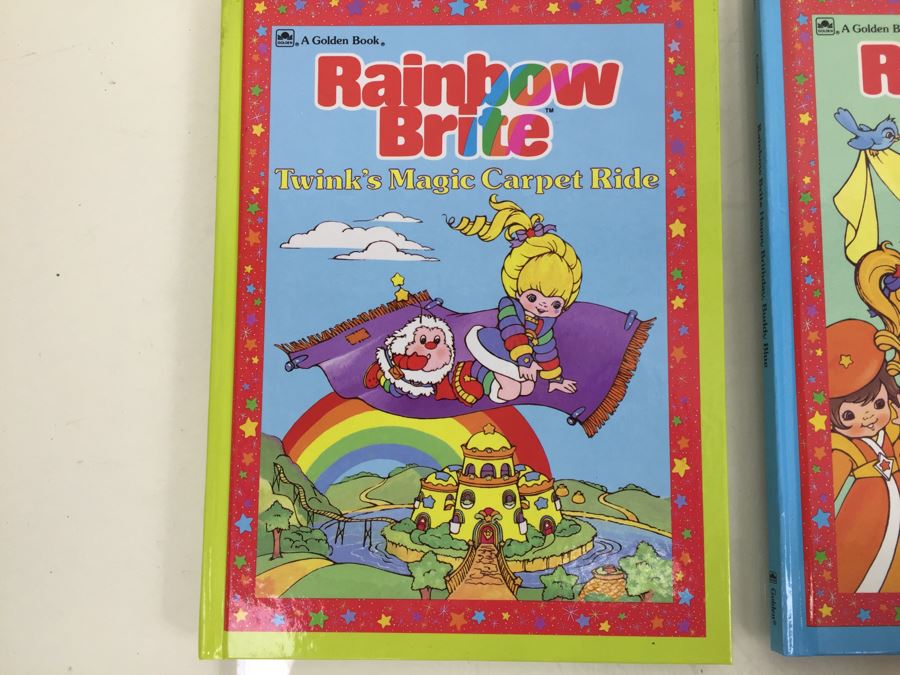 (6) Rainbow Brite Hardcover Books New Old Stock A Golden Book Vintage 1984 [Photo 4]