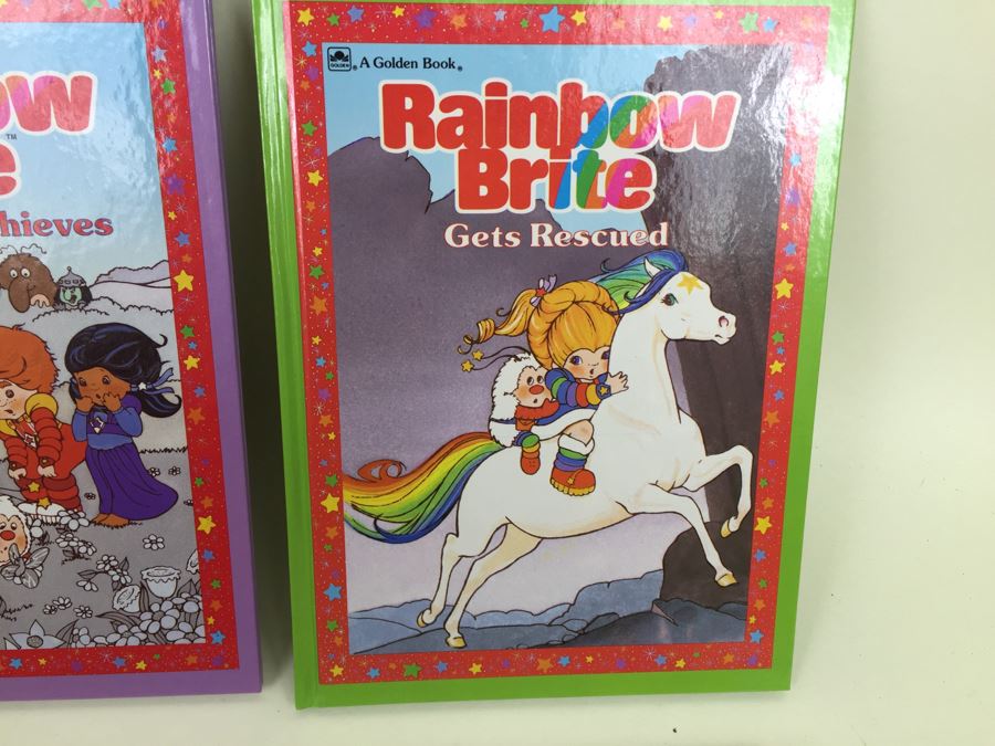 (6) Rainbow Brite Hardcover Books New Old Stock A Golden Book Vintage 1984 [Photo 3]