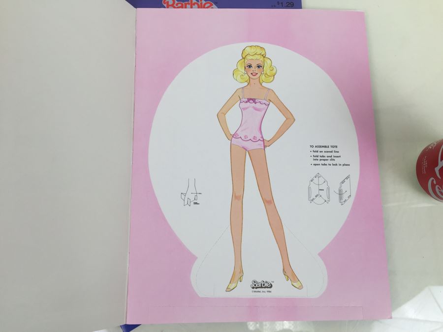 (4) Fantasy Barbie Paper Doll Books Mattel New Old Stock Vintage 1984 [Photo 3]