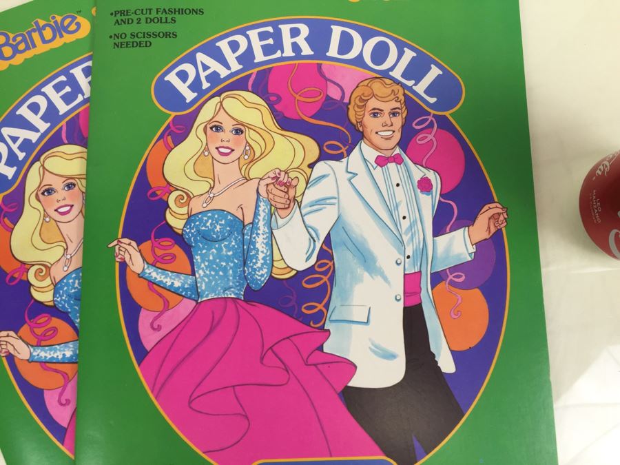 (2) Barbie & Ken Barbie Paper Doll Books Mattel New Old Stock Vintage 1984 [Photo 6]