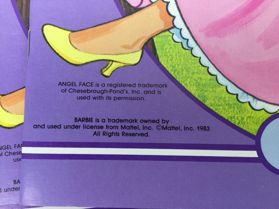 (3) Angel Face Barbie Paper Doll Books Mattel New Old Stock Vintage 1983 [Photo 8]