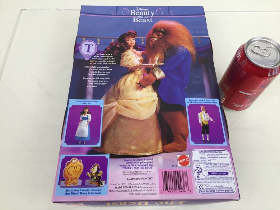 Disney's Beauty And The Beast 'The Beast' Doll Mattel 2436 New In Box Vintage 1991 [Photo 3]