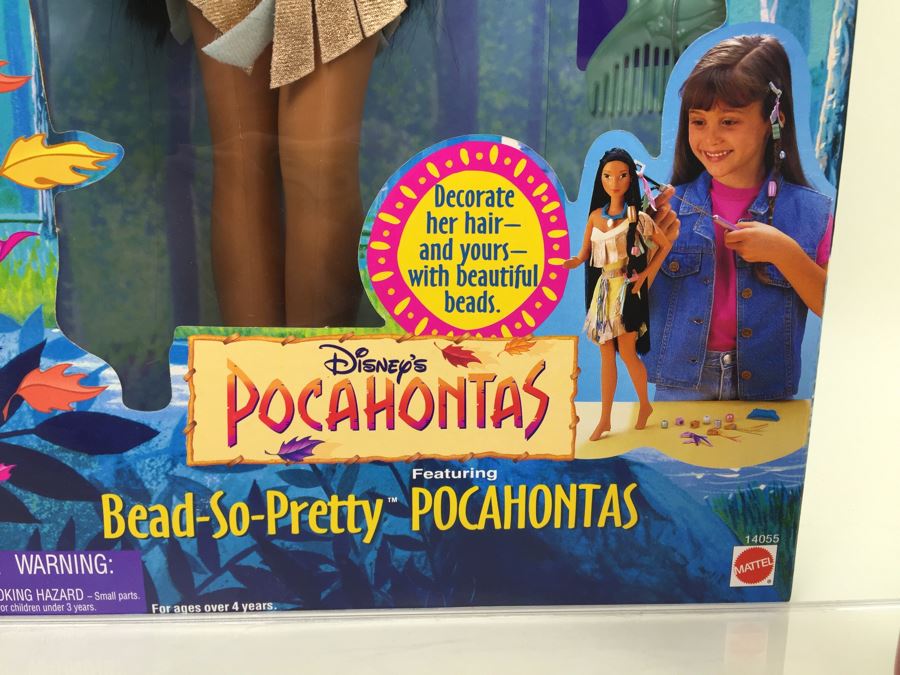 Large Disney's Pocahontas Bead-So-Pretty Pocahontas Mattel 14055 New In Box Vintage 1995 [Photo 9]