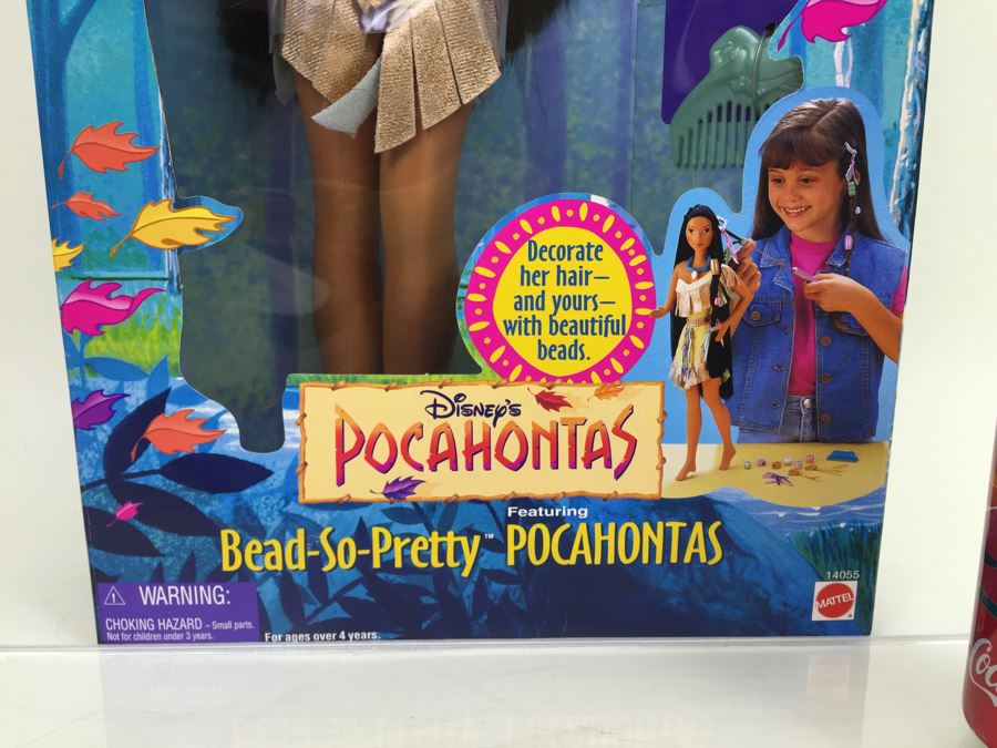 Large Disney's Pocahontas Bead-So-Pretty Pocahontas Mattel 14055 New In Box Vintage 1995 [Photo 8]