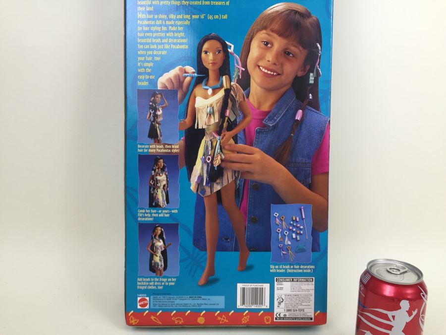 Large Disney's Pocahontas Bead-So-Pretty Pocahontas Mattel 14055 New In Box Vintage 1995 [Photo 12]