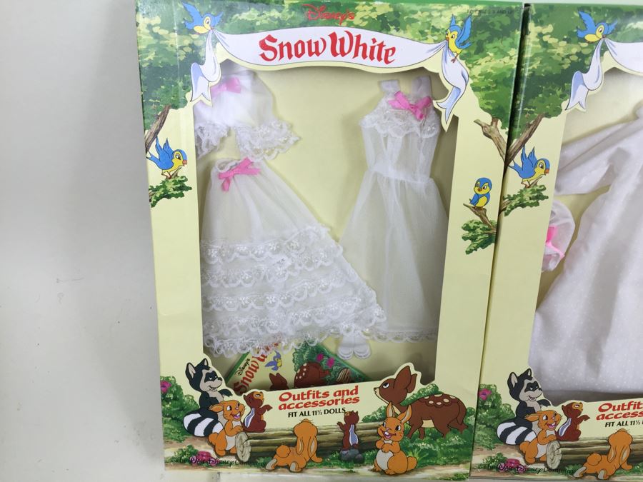 (5) Disney's Snow White And The Seven Dwarfs Outfits And Accessories 11 1/2' Doll New In Box Vintage The Walt Disney Company Bikin [Photo 4]