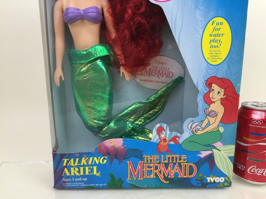 Talking Ariel Doll The Little Mermaid Tyco New In Box Vintage Walt Disney Company 