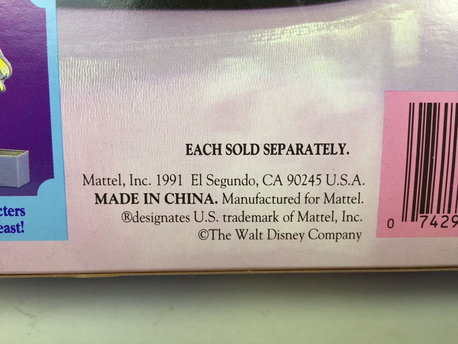 Disney's Beauty And The Beast 'Belle' Doll Mattel 2433 New In Box Vintage 1991 [Photo 12]