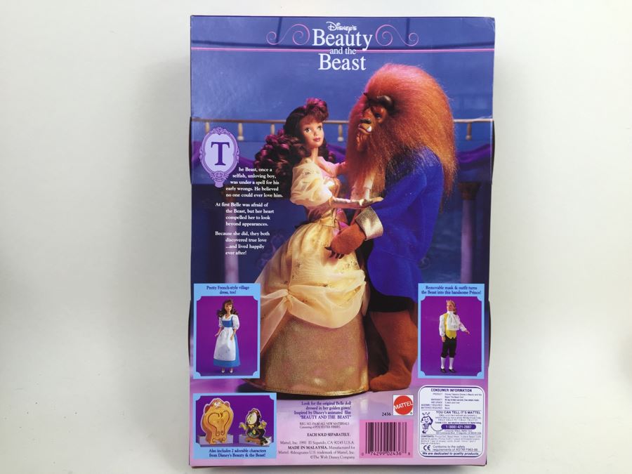 Disney's Beauty And The Beast 'The Beast' Doll Mattel 2436 New In Box Vintage 1991 [Photo 3]