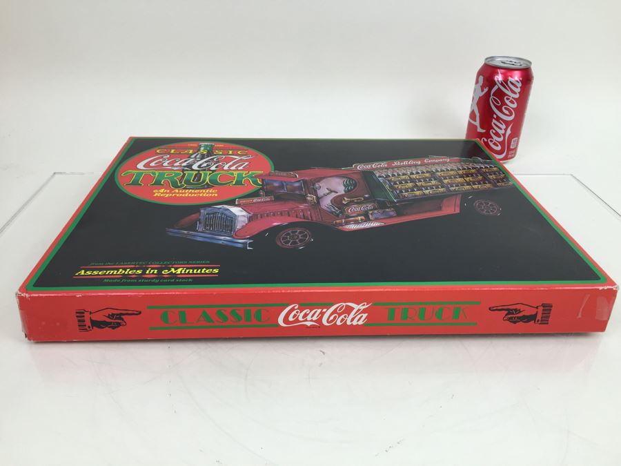 Classic Coca-Cola Truck Made From Sturdy Card Stock New In Box Lasertec Fantasys Vintage 1986 [Photo 2]