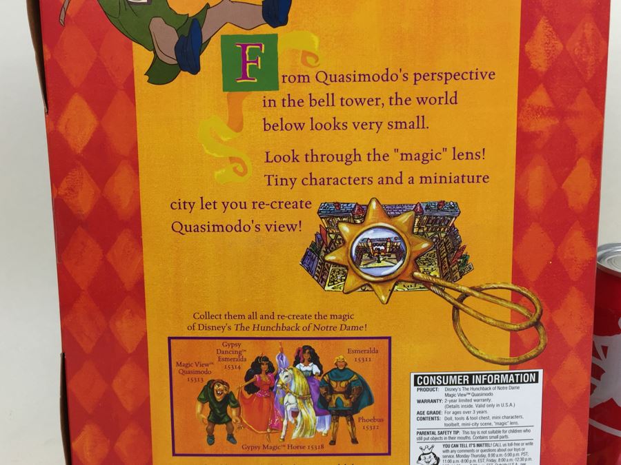 Disney's The Hunchback Of Notre Dame 'MAGIC VIEW Quasimodo' Action Figure Doll Mattel 15313 Vintage 1995 [Photo 12]