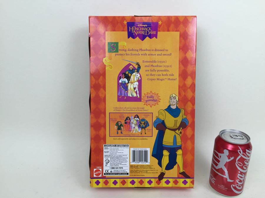Disney's The Hunchback Of Notre Dame 'Phoebus' Action Figure Doll Mattel 15312 Vintage 1995 [Photo 3]